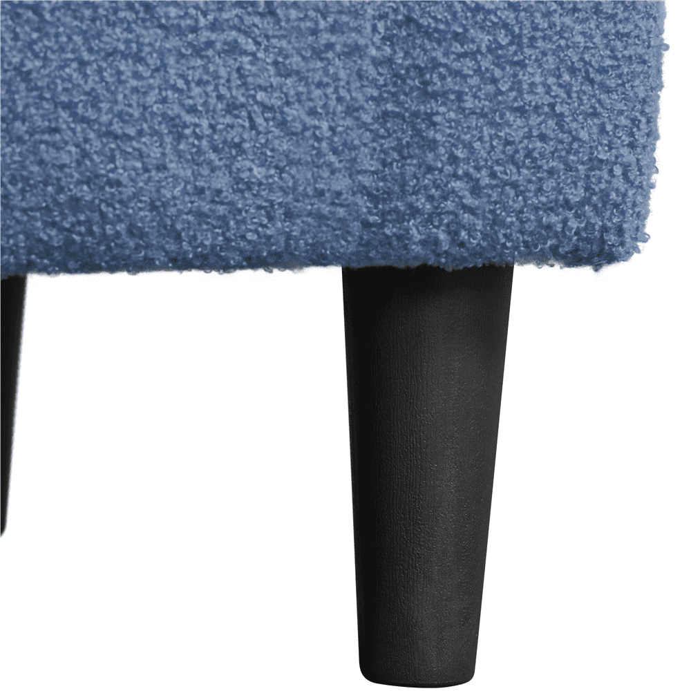 Yaheetech Set of 2 Upholstered Boucle Club Chair Accent Barrel Chair,Blue