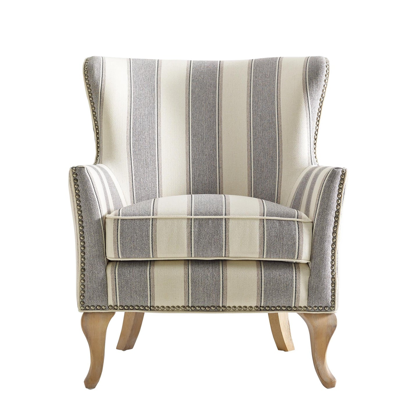 Woven Paths Accent Chair, Gray Stripe