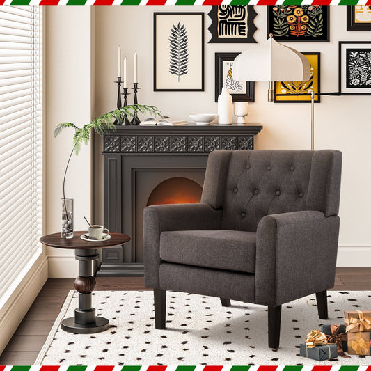 AUSTUFF Modern Accent Chair Arm Chair for Living Room, Gray