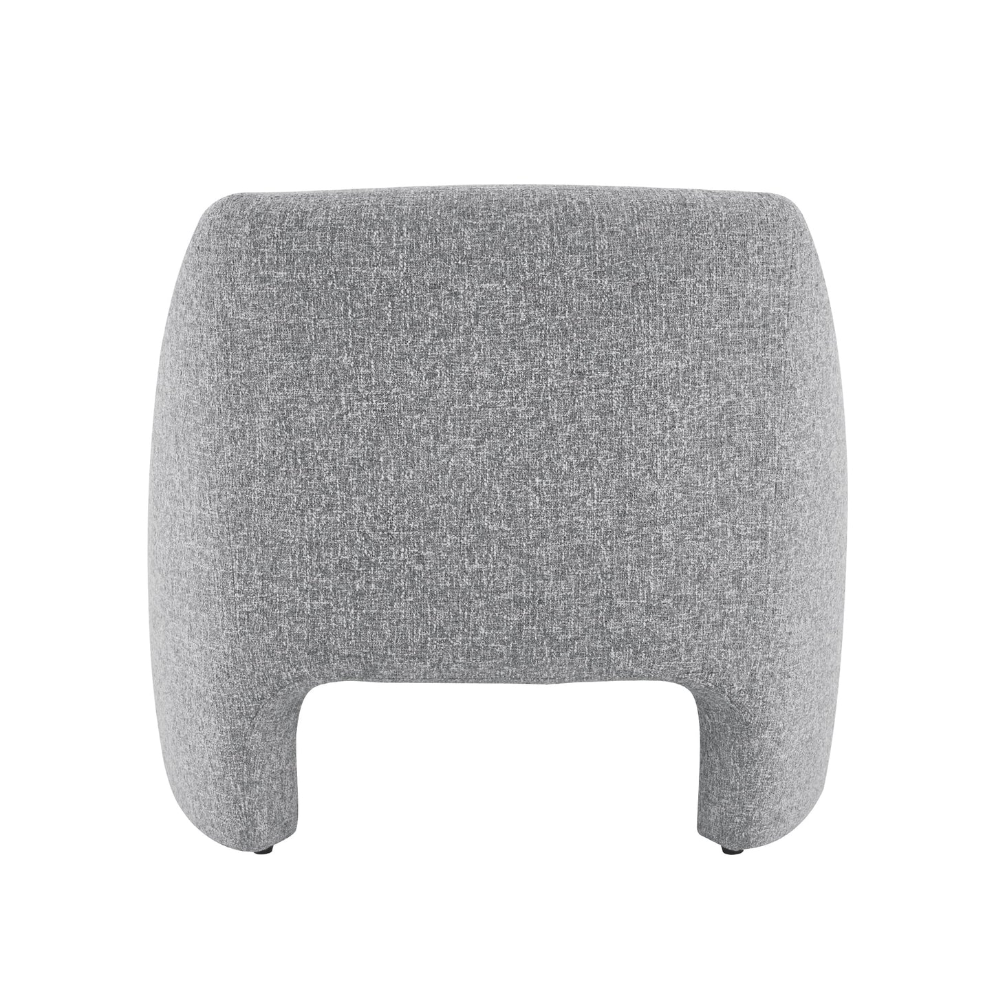 Architecturally Inspired Comfy Modern Accent Arm Chair, Gray Upholstered Comfortable for Home